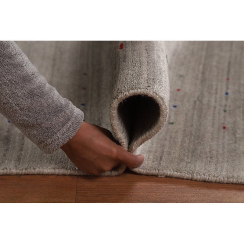 Tapis tribal gris Gabbeh 8