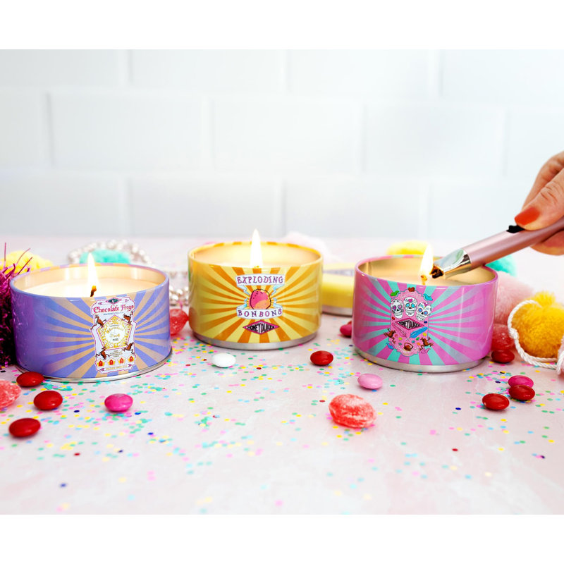 Honeydukes Scented Designer Candle with Metal Holder
