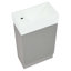 Ensemble de meuble-lavabo simple 18,60 po avec plateau en céramique Tigue-782120102