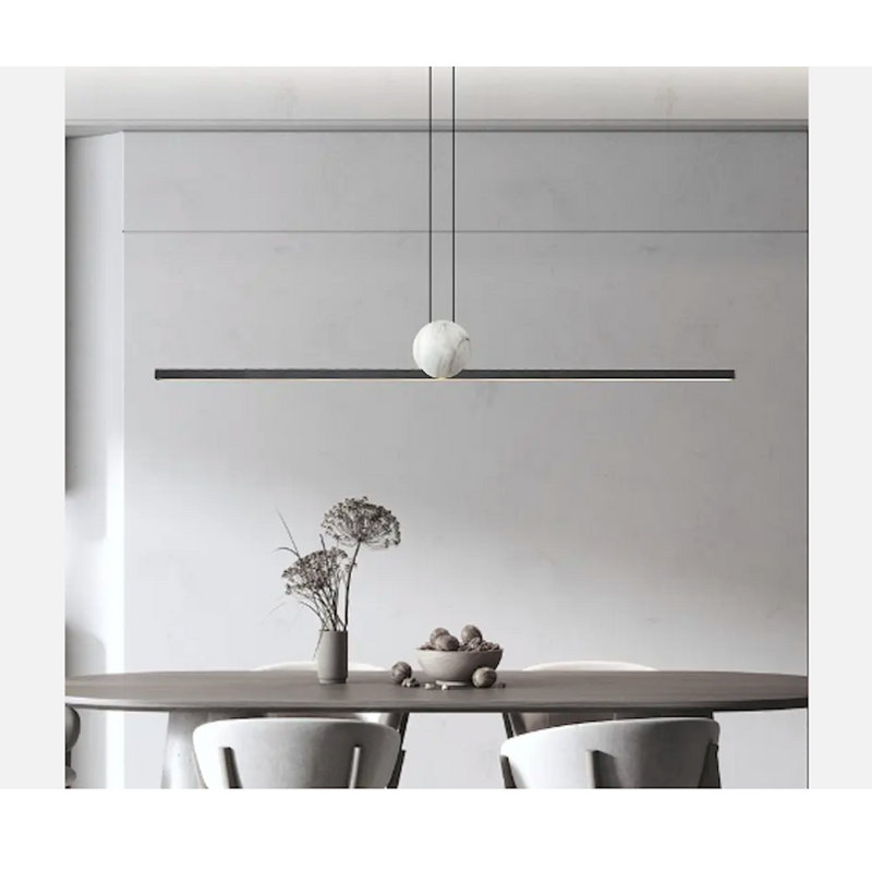  Lustre en métal à DEL Sunray Minimalist