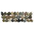 Pecos Natural Stone Listello Mosaic Tile Hand-Selected Pebble Design Water-Resistant - 4'' x 12''