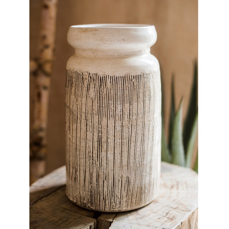 Vase de table abstract Blythdale, H 13 po x l 7,3 po x P 6,1 po