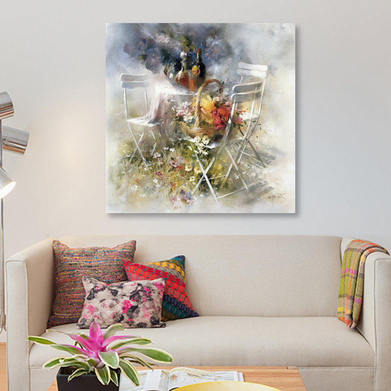 «Invitation» par willem haenraets - reproduction d'art sur toile, H 12 po x l 12 po x P 0,75 po, Toile tendue, Pas de tapis