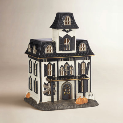 Lenox Lighted Vintage Halloween House Figurine