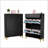Shoe Storage Cabinet for Entryway, 32x10x43in Freestanding Organizer with 2 Flip Drawers | Black | MDF-1151695555