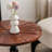 23.6" Solid Wood Top Round End Table