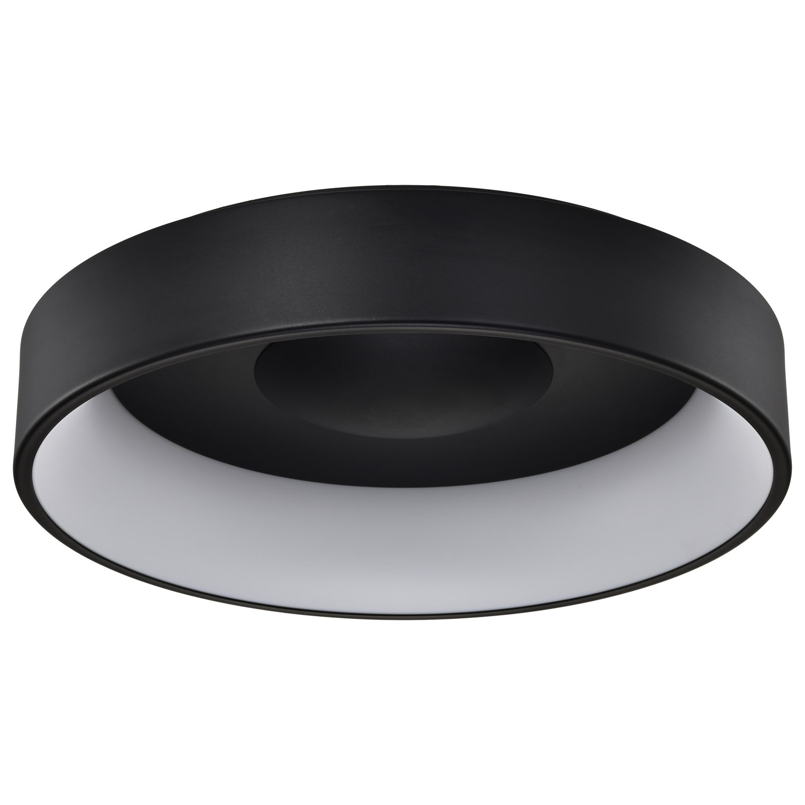 Lucien Single Light Flush Mount, Black, 6" H x 6" W x 23.50" D