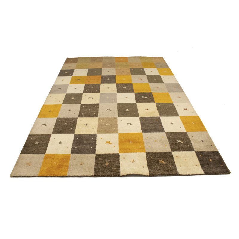 Tapis multicolore tribal 7 x 10 Indo Gabbeh