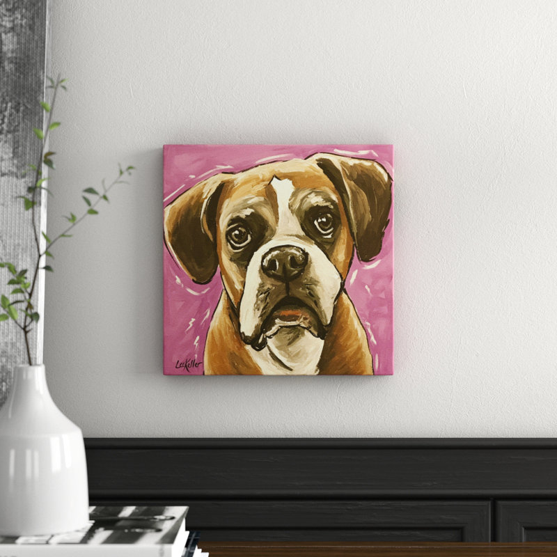 Boxer Cam 1 Piece Wrapped Canvas Painting, 30cm H x 30cm W x 3.81cm D