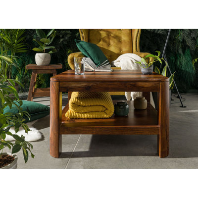 Toronto Solid Wood 4 Legs Coffee Table with Storage