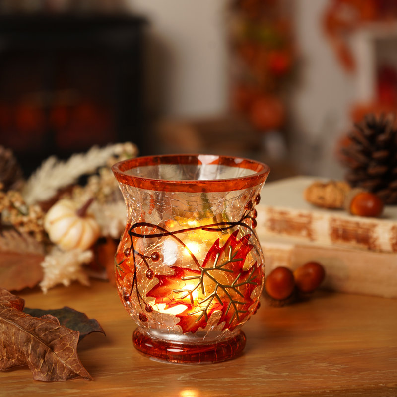  Autumn Leaf Votive Holder