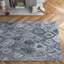 Alora Geometric Hand Tufted Wool Grey/Blue Area Rug-1871503476