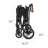 WONDERFOLD Foldable 4 Wheel Multi-Child Stroller with Storage