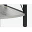Bibliothèque d'angle à quatre couches avec tablette en éventail et structure en métal en forme de X, idéale pour les bureaux ou les chambres à coucher-702955853