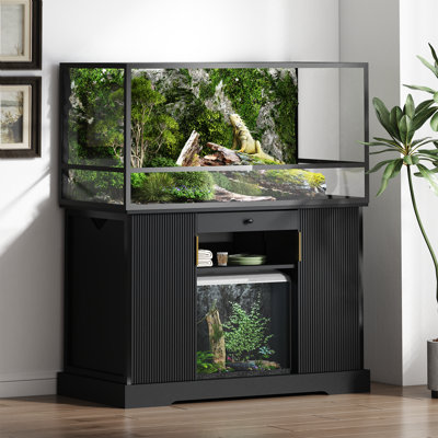 47''L Reptile Tank Enclosure Stand, Storage Cabinet