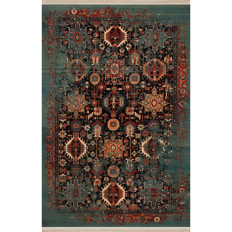 Seido Performance Washable Oriental Indoor / Outdoor Rug, Rectangle 2'7" x 4'11"
