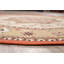 Tapis ivoire/rouge/brun rond oriental