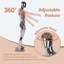Mannequin homme argenté Kinfant - Mannequin homme haut de 6 pieds avec base en métal stable