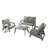 Wame 4 - Person Patio Conversation Set with Cushions