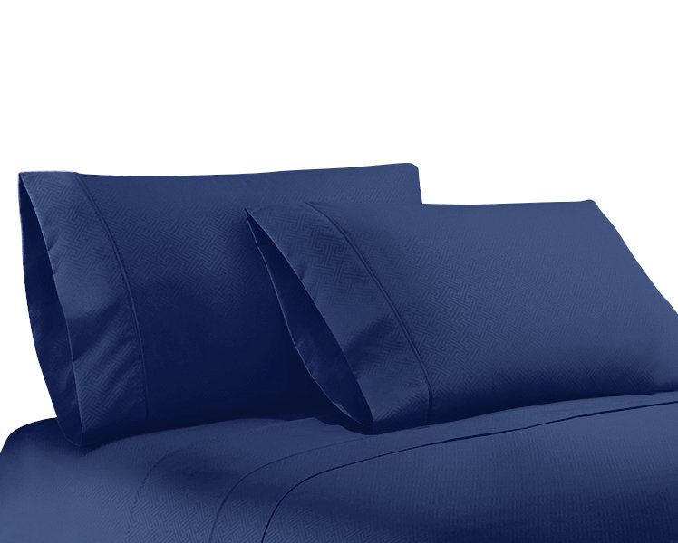 Microfiber Sheet Set, Navy, Twin XL Sheet Set + Fitted Sheet + 1 Pillowcase