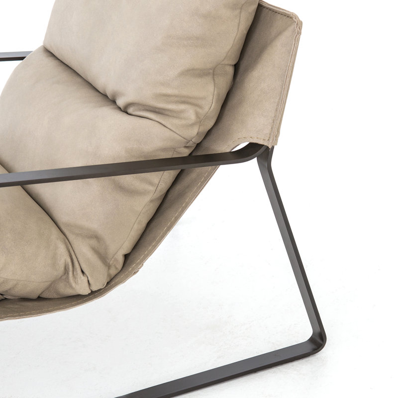 Emmett Armchair, Umber Natural Genuine Leather