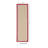 Nannette Handmade Light Beige Berber with Red Cotton Border Made in the USA Area Rug-1997911682