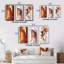 «Beautiful Redhead In Evening Sun», 3 pièces sur toile-866033025-866033054