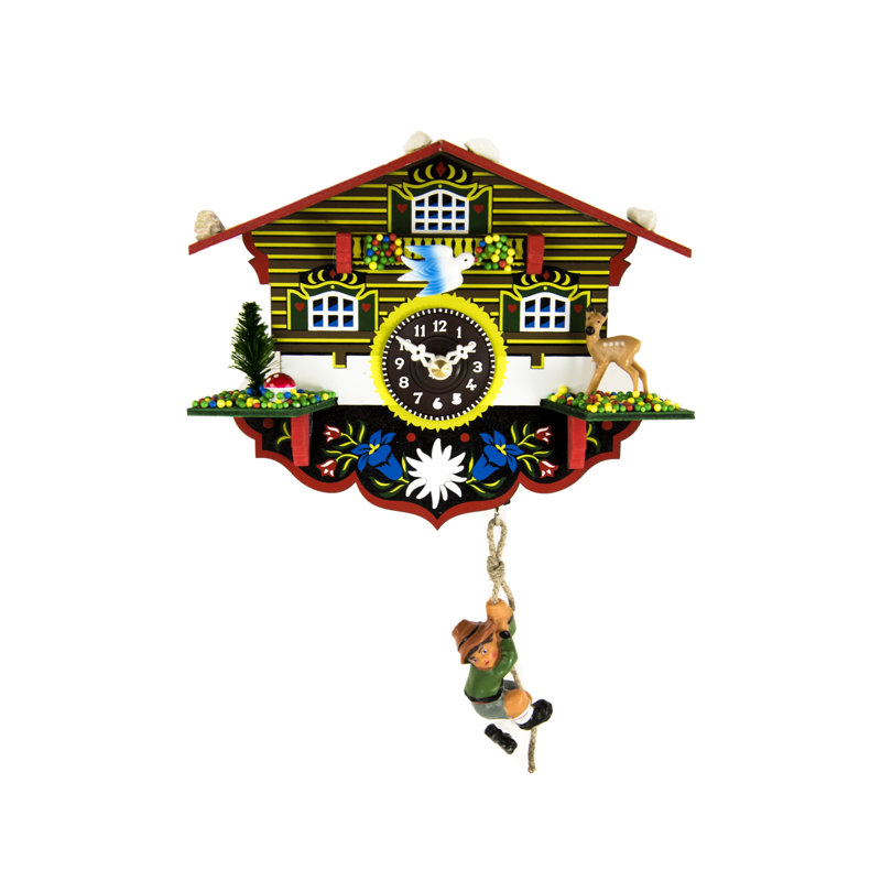 Mindenmines Solid Wood Wall Clock