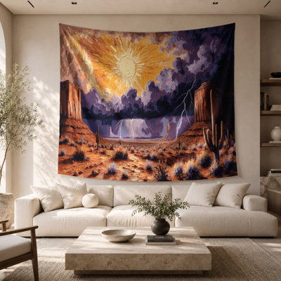 Tapisserie murale «Sunburst Horizon 139» Southwestern