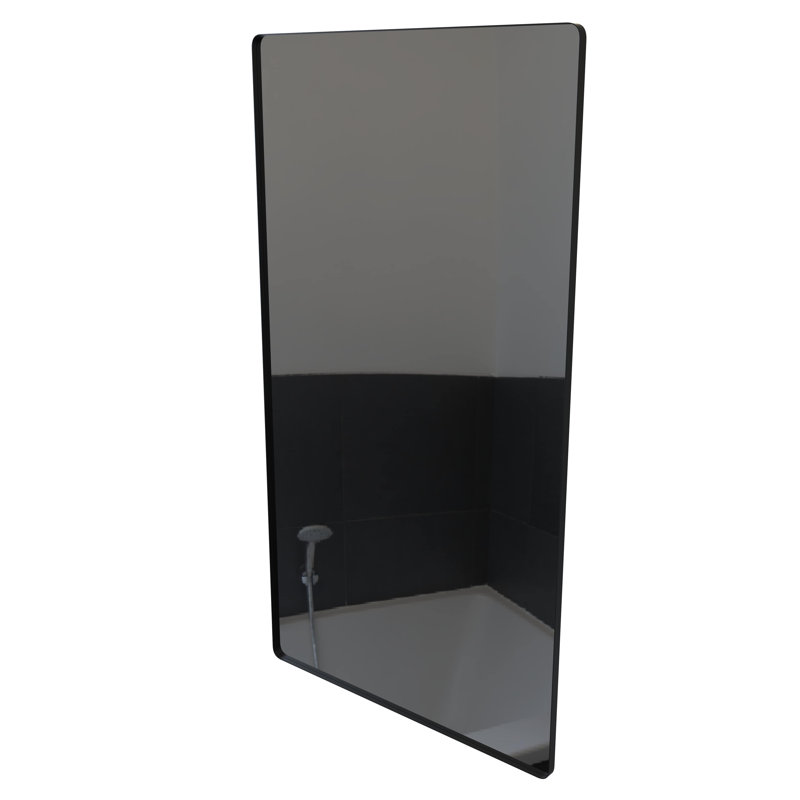Miroir de salle de bain mural rond arrondi, antirouille, verre trempé, horizontalement ou verticalement, 40 po x 72 po