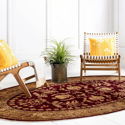 Eliason Burgundy Rug 4'2" x 6'2"