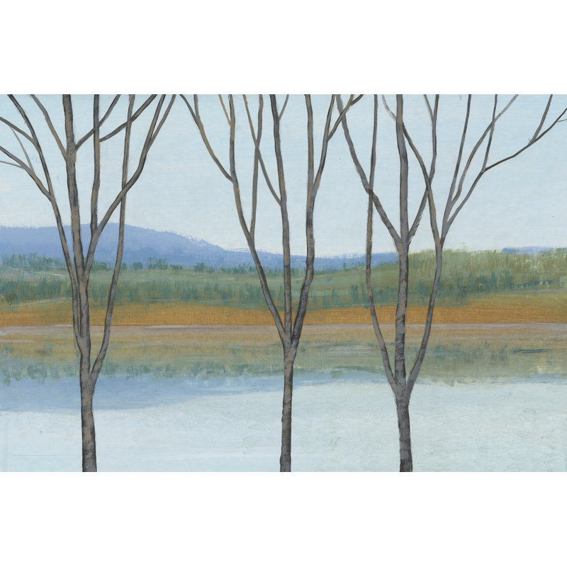 Entre l'eau IV par Timothy O 'Toole - peinture sur toile tendue, H 32 po x l 48 po