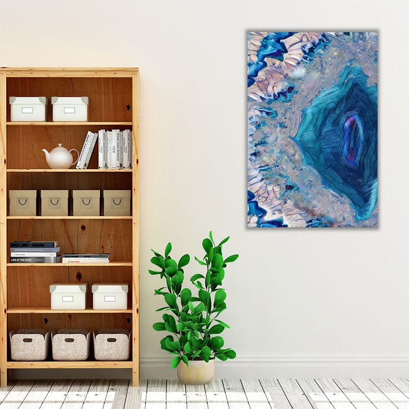 Elegant Geode - reproduction d'art sur toile, H 48 po x l 32 po