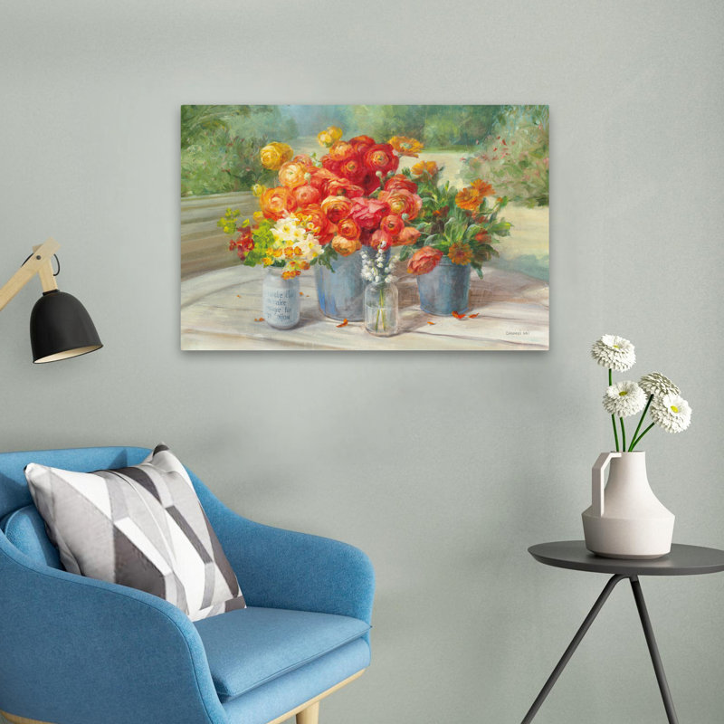 Art floral et fleurs du jardin, H 16 po x l 24 po