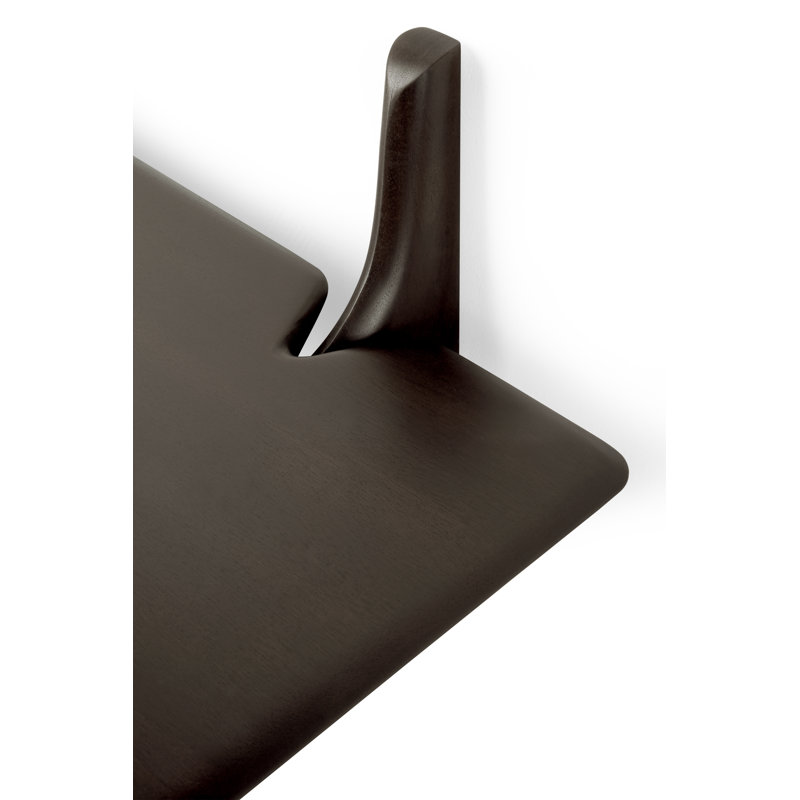 PI Mahogany Solid Wood Bracket Shelf, 11" H x 39.5" W x 14" D