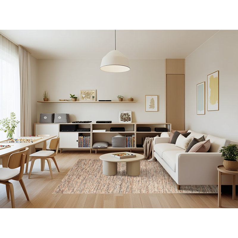 Tapis brun contemporain, Rectangle 7 pi x 9 pi