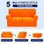 2 Seater Stretch Separate Box Cushion Loveseat Slipcover-2082663146