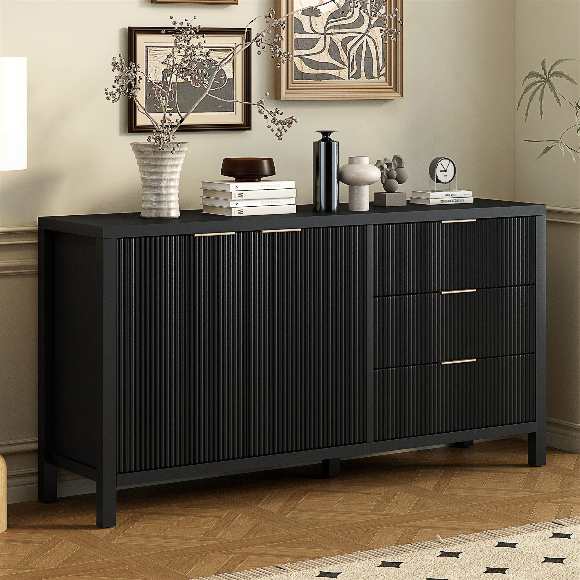 Wayfair Buffets Latitude Run® Buffet Minimalist Wave - Wayfair Canada