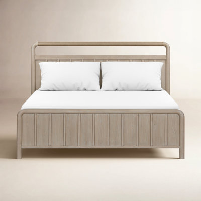 Honey Solid Wood Platform Bed