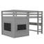 Lit mezzanine pour enfants avec tableau coulissant-484275666-484275664