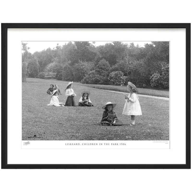 Liskeard, Children In The Park 1906 - Single Picture Frame Print, 28cm H x 36cm W x 2.3cm D