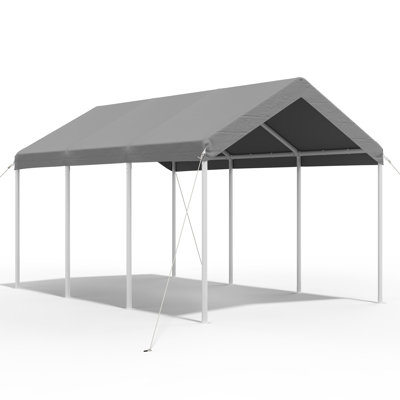 10x20 Ft Outdoor Carport With Adjustable Height