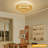 Zena 15.7 Inch Rural Antique Bamboo Weaving Flush Mount Ceiling Light-2112931073