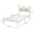 Twin Bed Frame With Headboard, Platform Bed With LED & Charging Station, The Rattan-Framed Headboard Exudes A Classical Charm, No Box Spring Needed, Noise Free, Easy Assembly, White