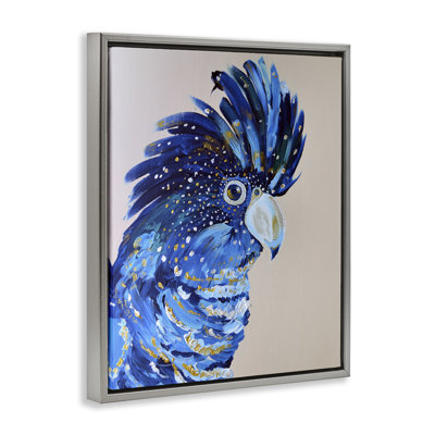 Coco The Cockatoo Floating Frame, design by Jennifer Seeley