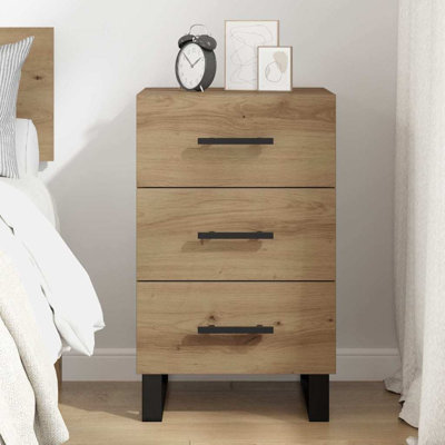 40cm W Manufactured Wood Bedside Table