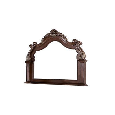 47.9"W Traditional Mirror, Brown Cherry