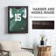Cadre d'affichage 24 po x 32 po, brun, protégé, pouvant accueillir des souvenirs sportifs, convenant au baseball, soccer, étui de 24 po x 32 po, avec / avec protection et support