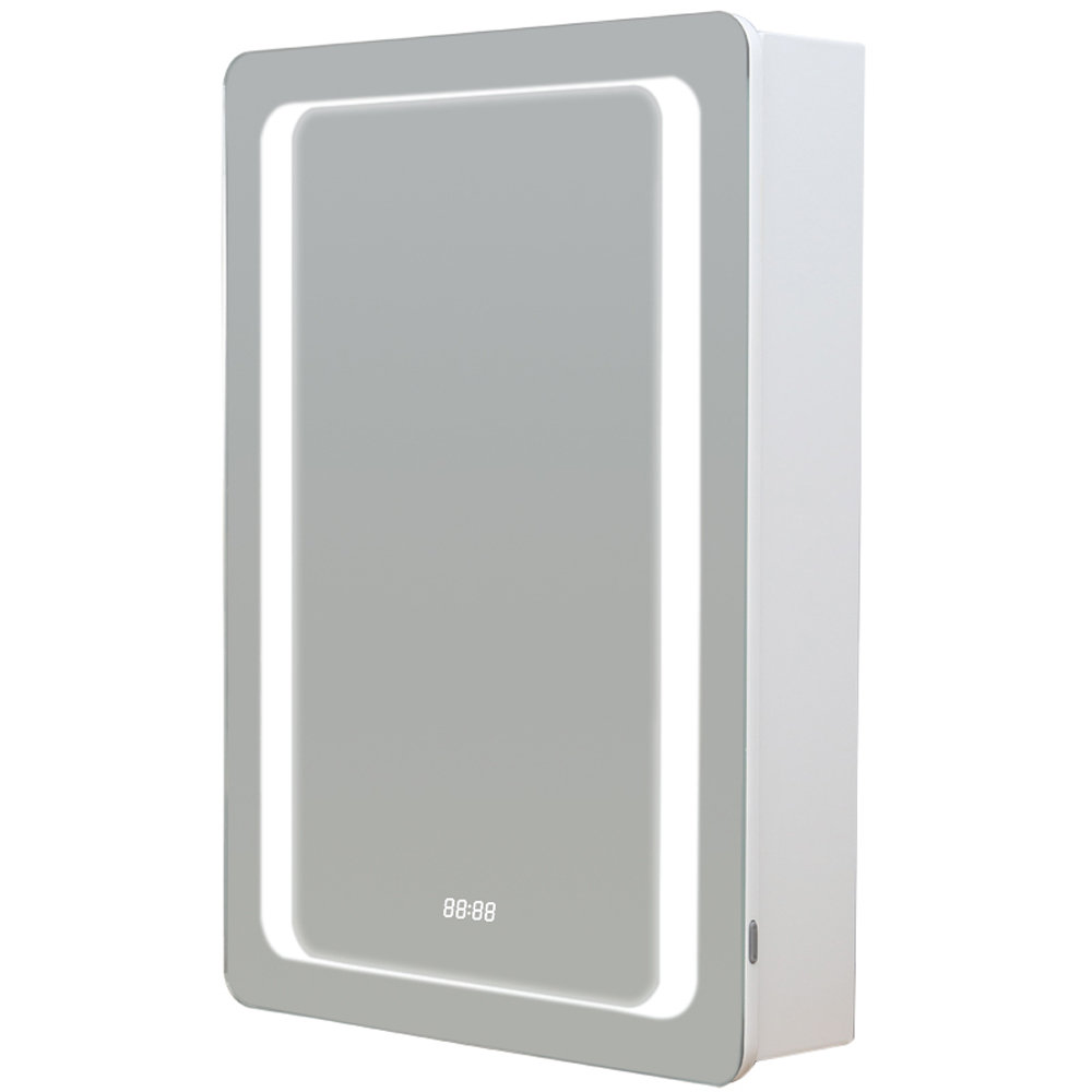 Rita 500mm W 700mm H Surface Frameless Medicine Cabinet Mirror 3 Adjustable
