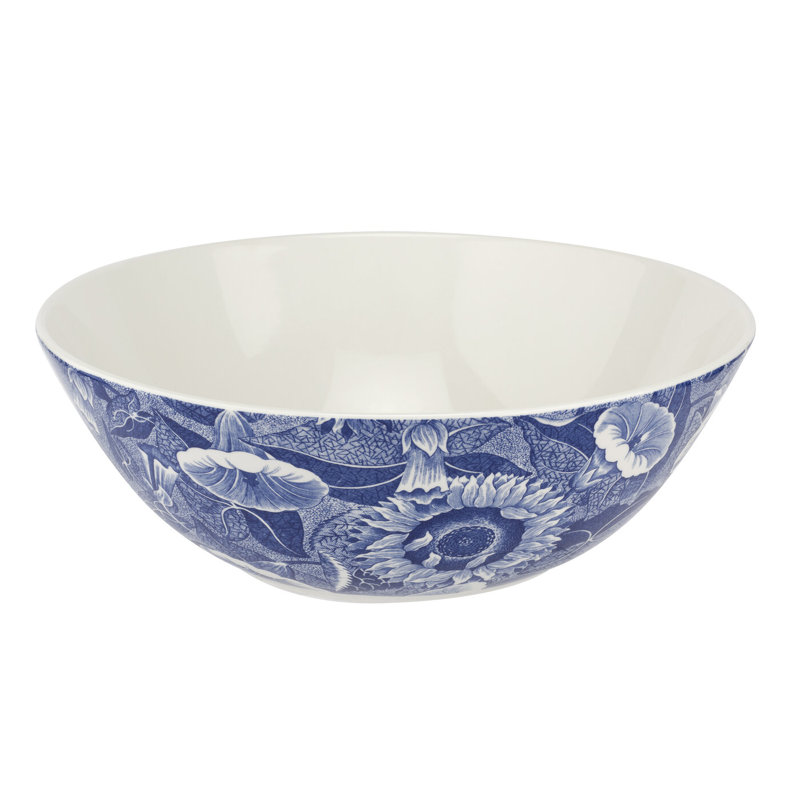 Spode Blue Room Salad Bowl 10.5" Sunflower